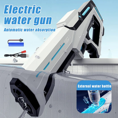 Electric Water Guns For Adults Powerful Squirt Automatic Water Suction Water Blasters Summer Outdoor Beach Toy For Kids Gift