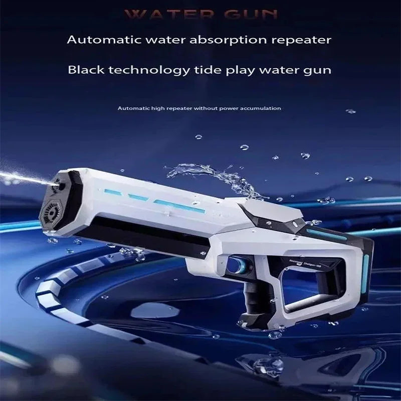 Electric Water Guns For Adults Powerful Squirt Automatic Water Suction Water Blasters Summer Outdoor Beach Toy For Kids Gift