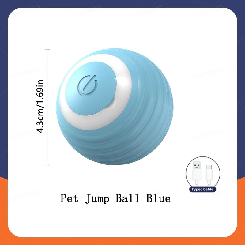 Smart Dog Toy Ball Electronic Interactive Pet Toy Moving Ball USB Automatic Moving Bouncing for Puppy Birthday Gift Cat Products